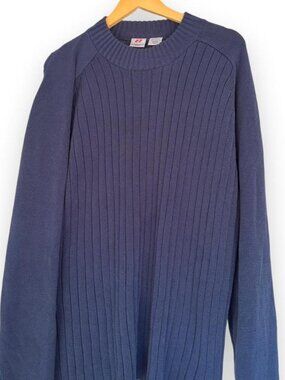 Y2K Anchor Blue Knit Sweater